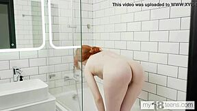 my18teens - red-haired babe, wanna see me play with my wet pussy after a shower?