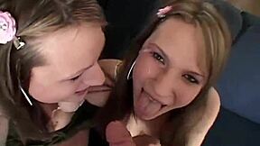 אוי, לא מאמינה שתאומות סימפסון הפכו כל כך נאוג'י במוצצות את הבחור איתנו