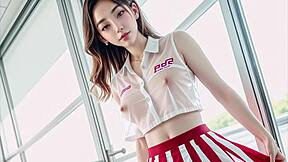 亚洲啦啦队长用阴部玩耍激励