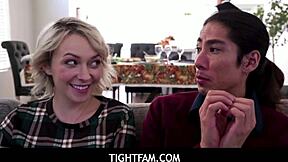 stesis Ava Sinclaire, bøj dig for hård røvknul og blowjob til thanksgiving middag