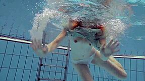 Nastya Volna Glides Nasty Underwater Like A Wild Wave