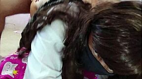 Ey, encontré sola a esta colegiala mexicana de 18+, tuve que aprovechar después de clase