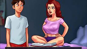 Saga letnia rozwija się, gdy rudowłosa studentka college'u z ogromnymi cyckami szaleje, a przyjaciółka patrzy Becca