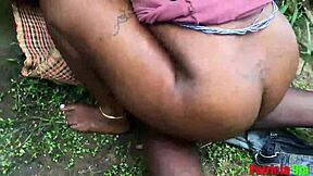 Okoro the hunter banging Patricia 9ja on king's farm with Softkind Fucksy in raw action.