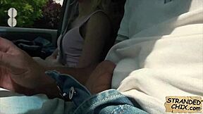 Czech Katy Rose Fucked Hard in Car