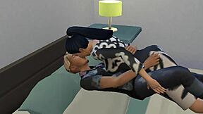 Азиатский пасынок дрочит, мама ловит и помогает ему