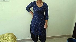 क्यूट इंडियन विलेज स्टेप-सिस्टर पेनफुल फर्स्ट फक एंड्योर करती है