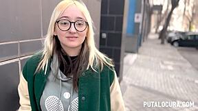 Provocatieve Putalocura - Torbe vangt friki blonde Emejota voor wilde rit