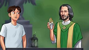 Summertime Saga část 43 gameplay, miluju tuhle milf policajtskou akci, oops miluju