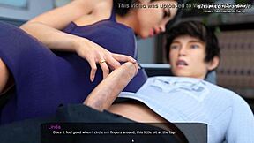 Jag tittar på min lilla 18+ styrsyster testa vibrator på jungfrufitta i Milfy City del 13, så hett!