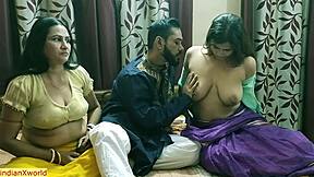Незабываемый горячий секс с индийской бхабхи в семейном свопе