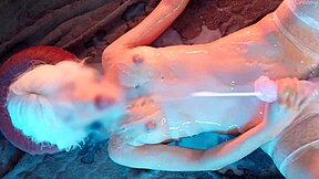 金发美女白丝袜在精液池里大声呻吟粗暴操