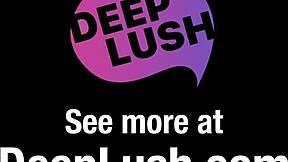 Blowjob Compilation Deeplush: Doppel-Schwanz-Lutschen mit kleinen Titten Amateuren in Gruppen-Action