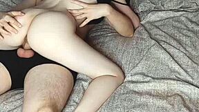 Oh damn! Why's my horny stepsister eyeing my fat cock like that tonight?