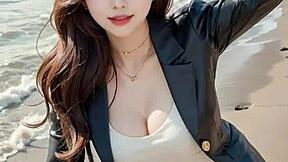 超リアル3DアジアンAIモデルガールズ、ヌード公開コンパイルビデオ