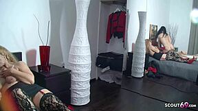 hey, ¿quieres unirte a mi esposa para un trío alemán salvaje?