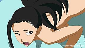 えっと、My Hero AcademiaパロディでMomoがハードコアアニメヘンタイセックス