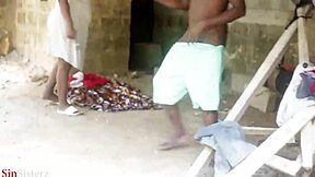 Public fucking in a wild outdoor scene