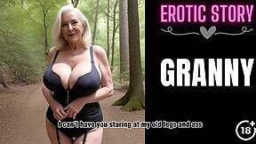 Here's a wild granny story of sex with a horny gilf in the garden