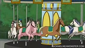 Чувак, мне нравится эта BDSM игра с дилдо, где аниме-горничную жестко долбят!