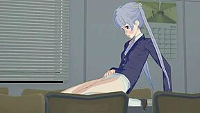 Anime Aoba Suzukaze και Hifumi Takimoto σε άγριο φουταναρί hentai σεξ