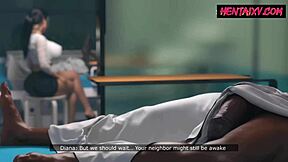 Леди футанари доминирует над горничной в горячем 3D хентай геймплее