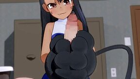 Игрушка Некоторо в анимации Mantis-X умоляет: Возьми мою тугую жопу этим монстр-членом сейчас.