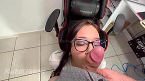 Latina teen student fucks teacher in doggystyle for better grade. Dirty talk fills the room