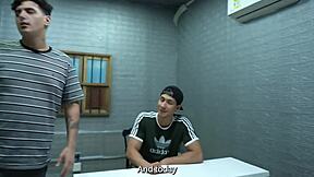 Dievča s veľkým zadkom v bielych pančuchách dostáva krémový výstrel z pohľadu