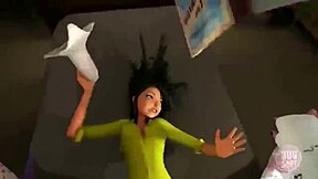 Azgın genç kız tutkulu yarak emmeyi ve sürmeyi seviyor