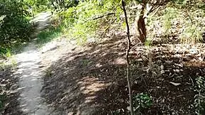 Wife gets naughty on hike