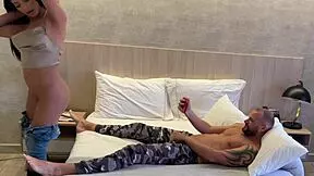 Big-chested Latina gets double penetration