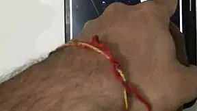 Bald beauty gets big cum load