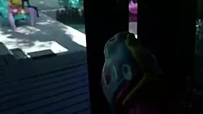 Tiny blonde teen takes it hard