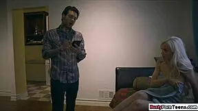 is this petite housesitter ready for her boss's big cock in cowgirl and oral?