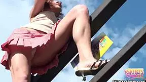 Do You Crave Peeking Under My Skirt At Those Tiny 18+ Panties?