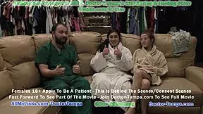 Doctor Tampa humiliates Jasmine Rose in a degrading gyno exam at Tampa University with Nurse Stacy Shepard's assistance.