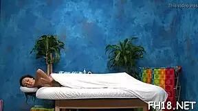 massage turns into oiled blowjob and hardcore sex 😏💦