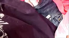 Hot girl enjoys park blowjob tease