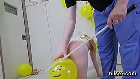 Nasty teen 18+ brought in anal asylum for awkward therapy!