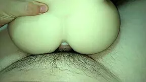 Kissing her smooth pussy while fucked