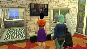 Hinata and her friends feel excited as Madara watches them fight over his cock in a passionate threesome