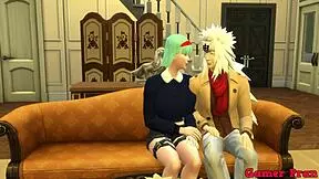 I watch jiraiya fuck bulma in front of everyone.