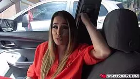 I can't believe mila marx is givin' her stepbro a blowjob with that monster cock, fingering her pussy too!