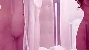 Pretty teen 18+ gives blowjob in group threesome with ladies