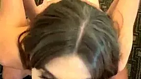 My girlfriend deepthroats my step cousin's cock! 😜