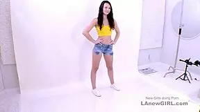 Pretty girl gets money shot