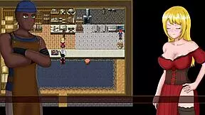 i play hentai game with ashley the pirate for creampie blowjob