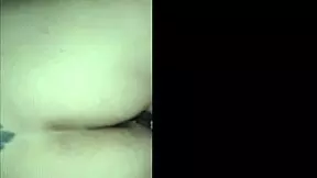 In a homemade cuckold scene, he jerks off onto his girlfriend's fat ass while her friend watches.