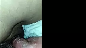 In a homemade cuckold scene, he jerks off onto his girlfriend's fat ass while her friend watches.